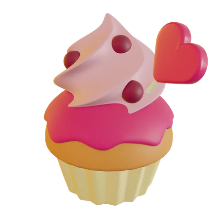 Petit gâteau d'amour  3D Icon