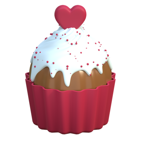 Petit gâteau d'amour  3D Icon