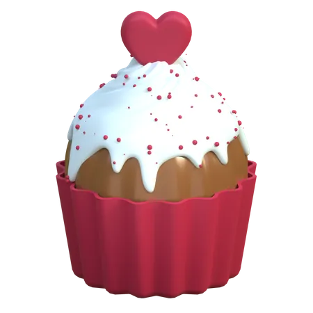 Petit gâteau d'amour  3D Icon