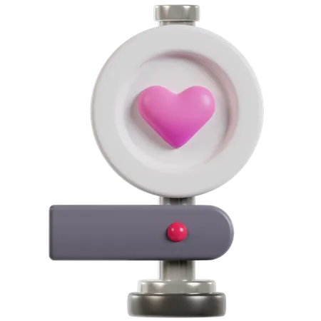 Boussole de direction de l'amour  3D Icon