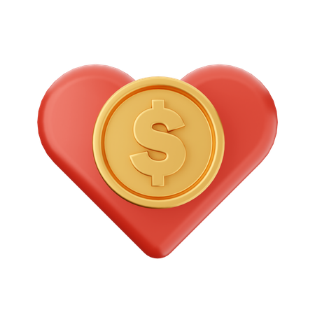 Dollar d'amour  3D Icon