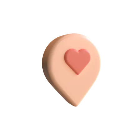 Lieu d'amour  3D Illustration