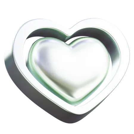 Forme abstraite d'amour  3D Icon