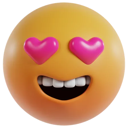 L'amour a frappé emoji  3D Icon