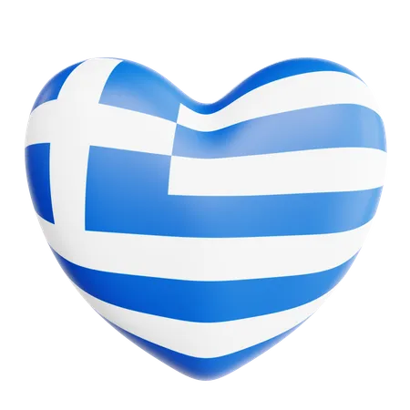 J'aime la Grèce  3D Icon