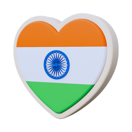 Aimer l'Inde  3D Icon