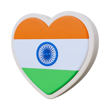 Aimer l'Inde  3D Icon