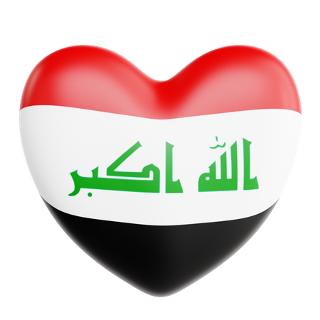 J'aime l'Irak  3D Icon