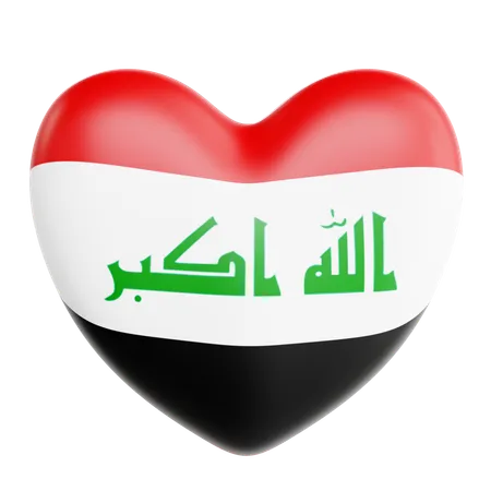 J'aime l'Irak  3D Icon