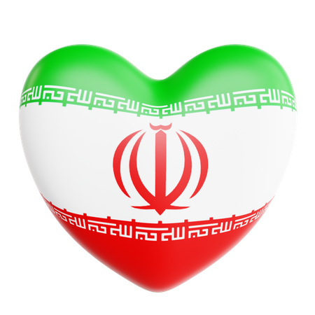 J'aime l'Iran  3D Icon