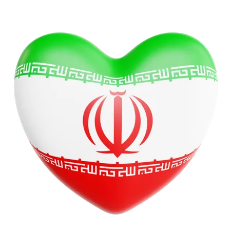 J'aime l'Iran  3D Icon