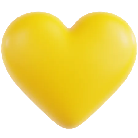 Amour jaune  3D Icon