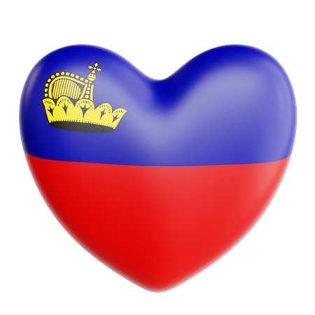 J'aime le Liechtenstein  3D Icon