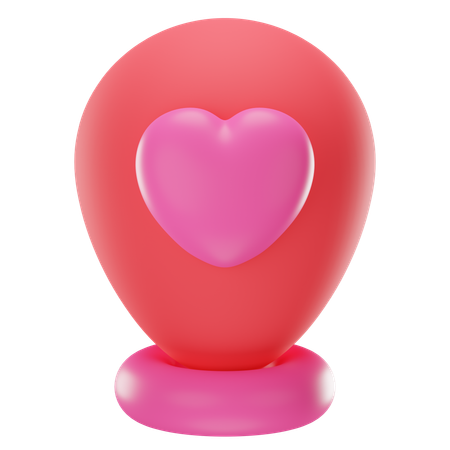 Emplacement d'amour  3D Icon