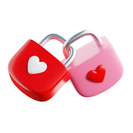 Serrure d'amour  3D Icon