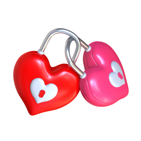 Serrure d'amour  3D Icon