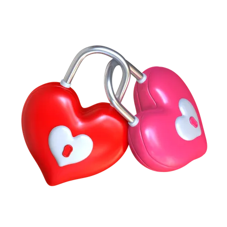 Serrure d'amour  3D Icon