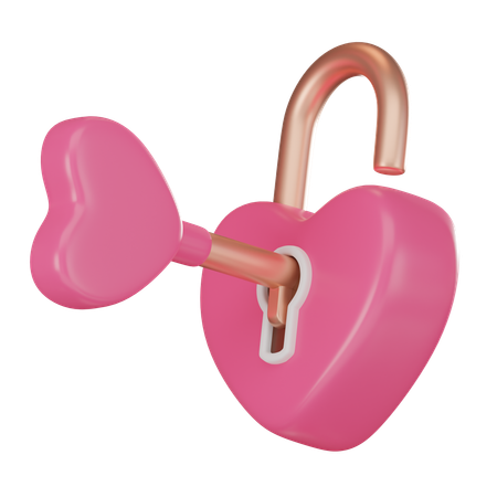 Serrure d'amour  3D Icon