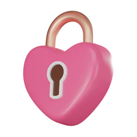 Serrure d'amour  3D Icon