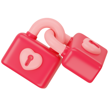 Serrure d'amour  3D Icon