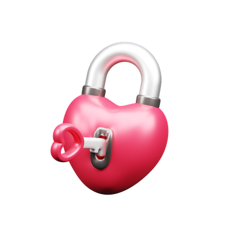 Serrure d'amour  3D Icon