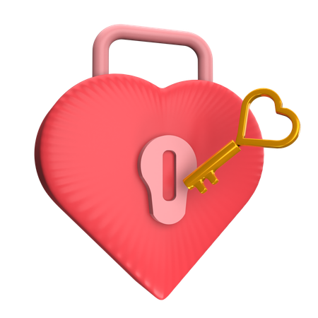 Serrure d'amour  3D Icon