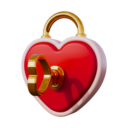 Serrure d'amour  3D Icon