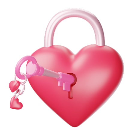 Serrure d'amour  3D Icon