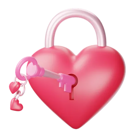 Serrure d'amour  3D Icon