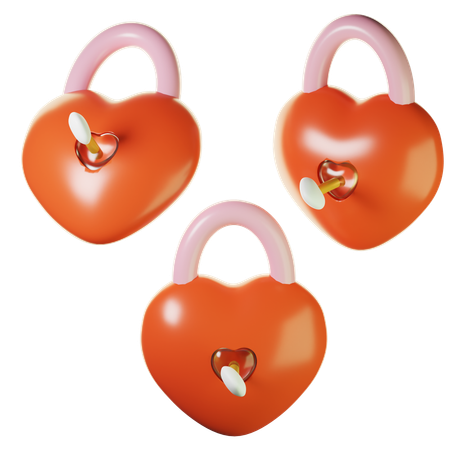 Serrure d'amour  3D Icon