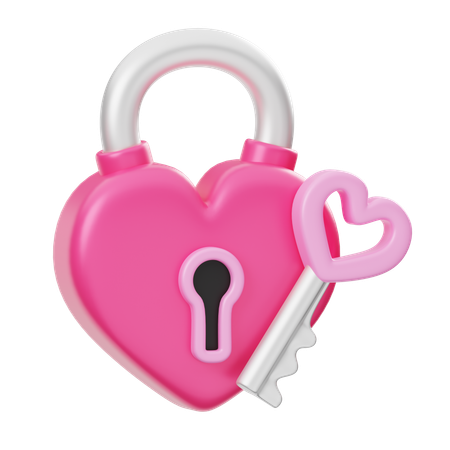 Serrure d'amour  3D Icon