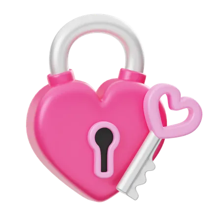 Serrure d'amour  3D Icon