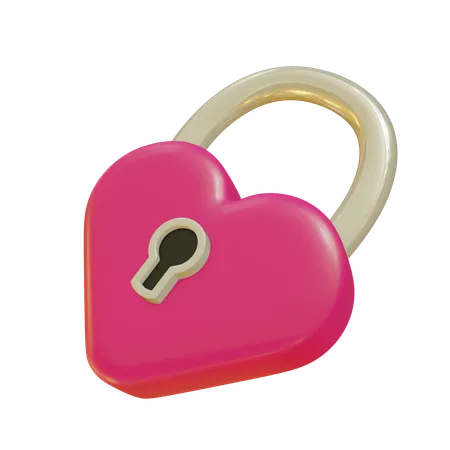 Serrure d'amour  3D Icon