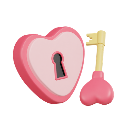 Serrure d'amour  3D Icon