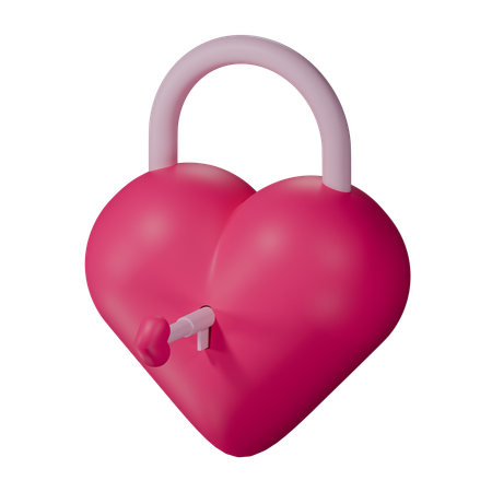 Serrure d'amour  3D Icon