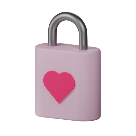 Serrure d'amour  3D Icon