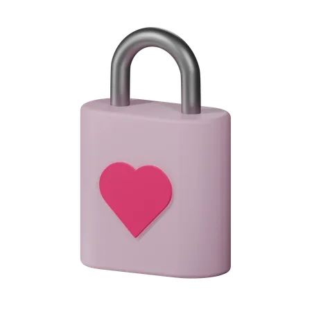 Serrure d'amour  3D Icon