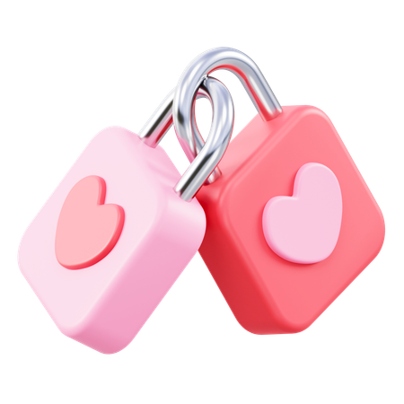 Serrure d'amour  3D Icon