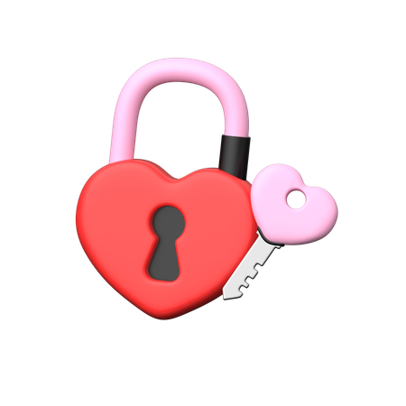 Serrure d'amour  3D Icon