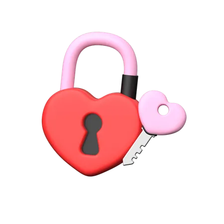 Serrure d'amour  3D Icon