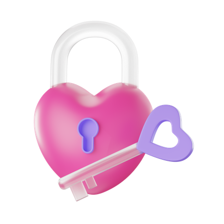 Serrure d'amour  3D Icon