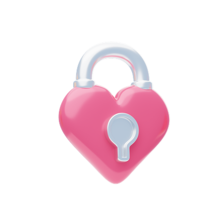 Serrure d'amour  3D Icon