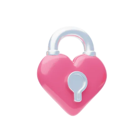 Serrure d'amour  3D Icon