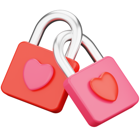 Serrure d'amour  3D Icon