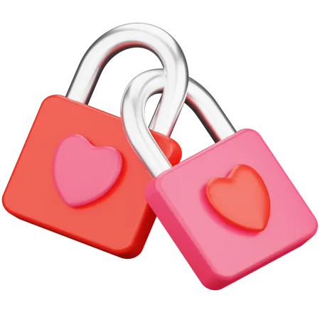 Serrure d'amour  3D Icon