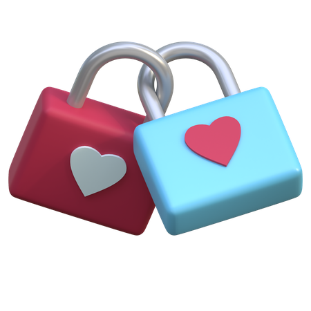 Serrure d'amour  3D Icon