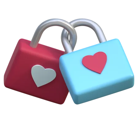 Serrure d'amour  3D Icon