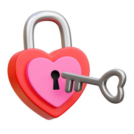 Serrure d'amour  3D Icon