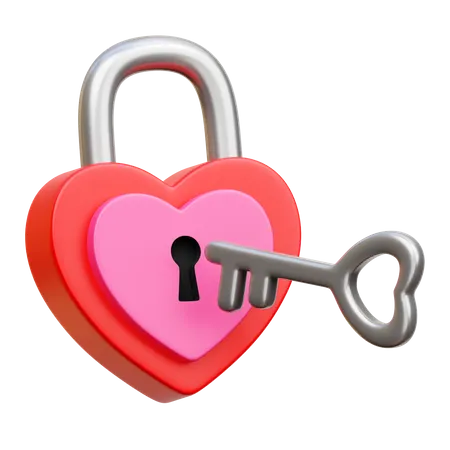 Serrure d'amour  3D Icon