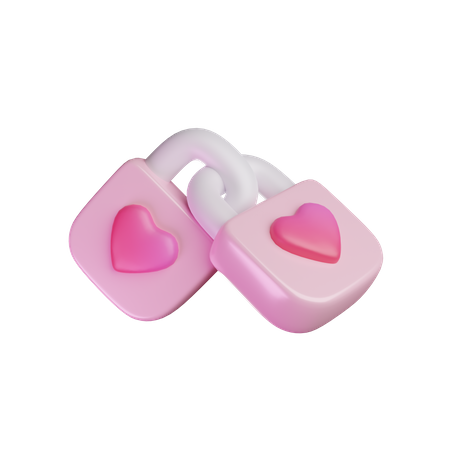 Serrure d'amour  3D Icon